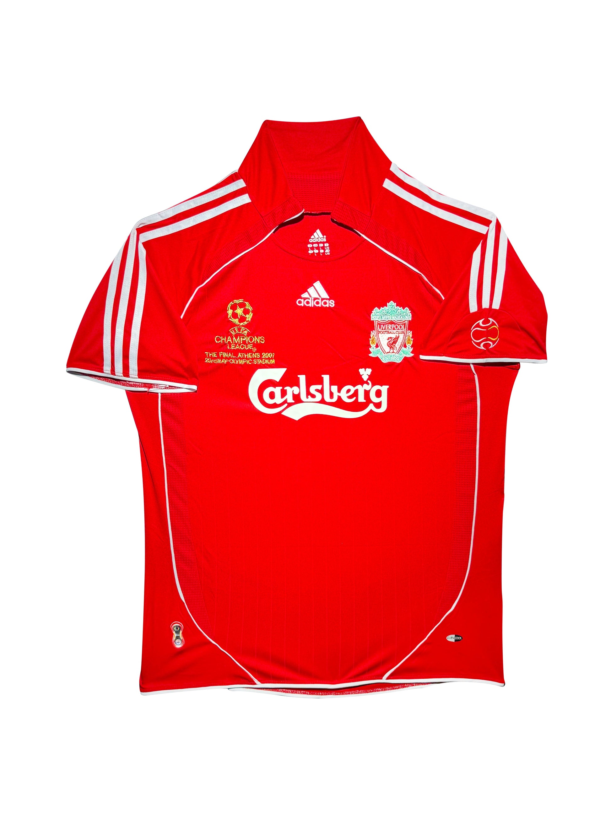 Maillot Finale Champions League 2007 Domicile signe par Fernando Torres Liverpool FC Certifie par Beckett authentic-signatures