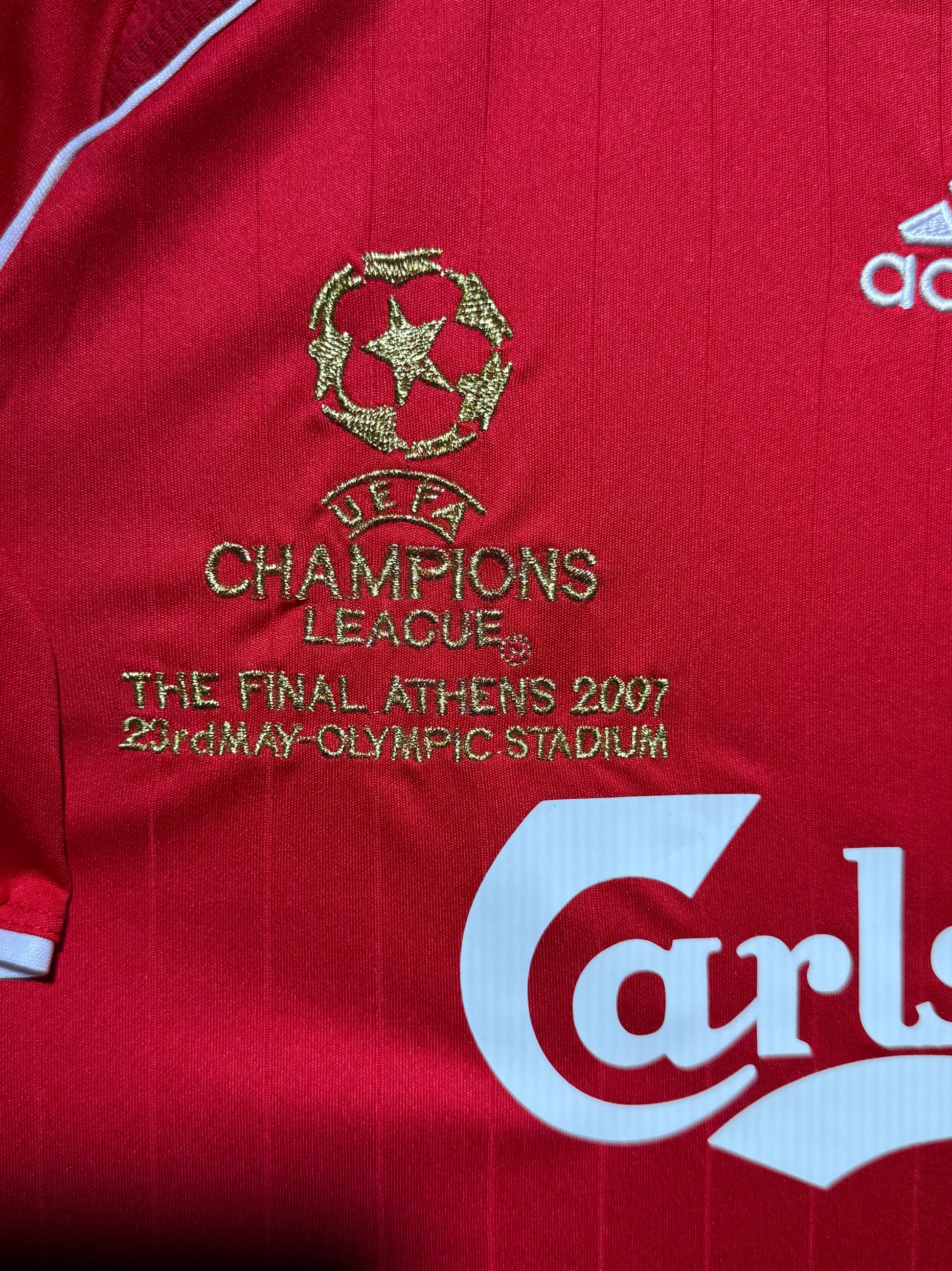 Maillot Finale Champions League 2007 Domicile signe par Fernando Torres Liverpool FC Certifie par Beckett authentic-signatures