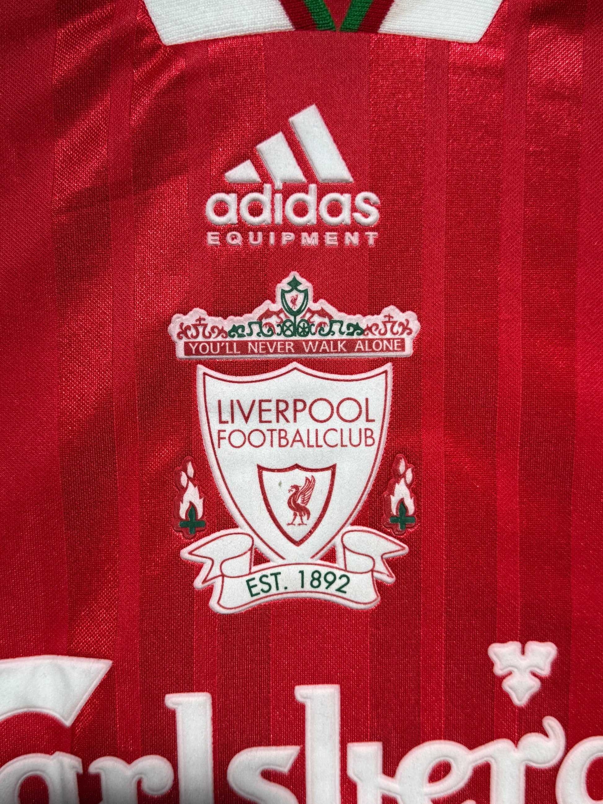 Maillot Domicile signe par Robbie Fowler Liverpool FC 1996-97 Certifie par Beckett authentic-signatures