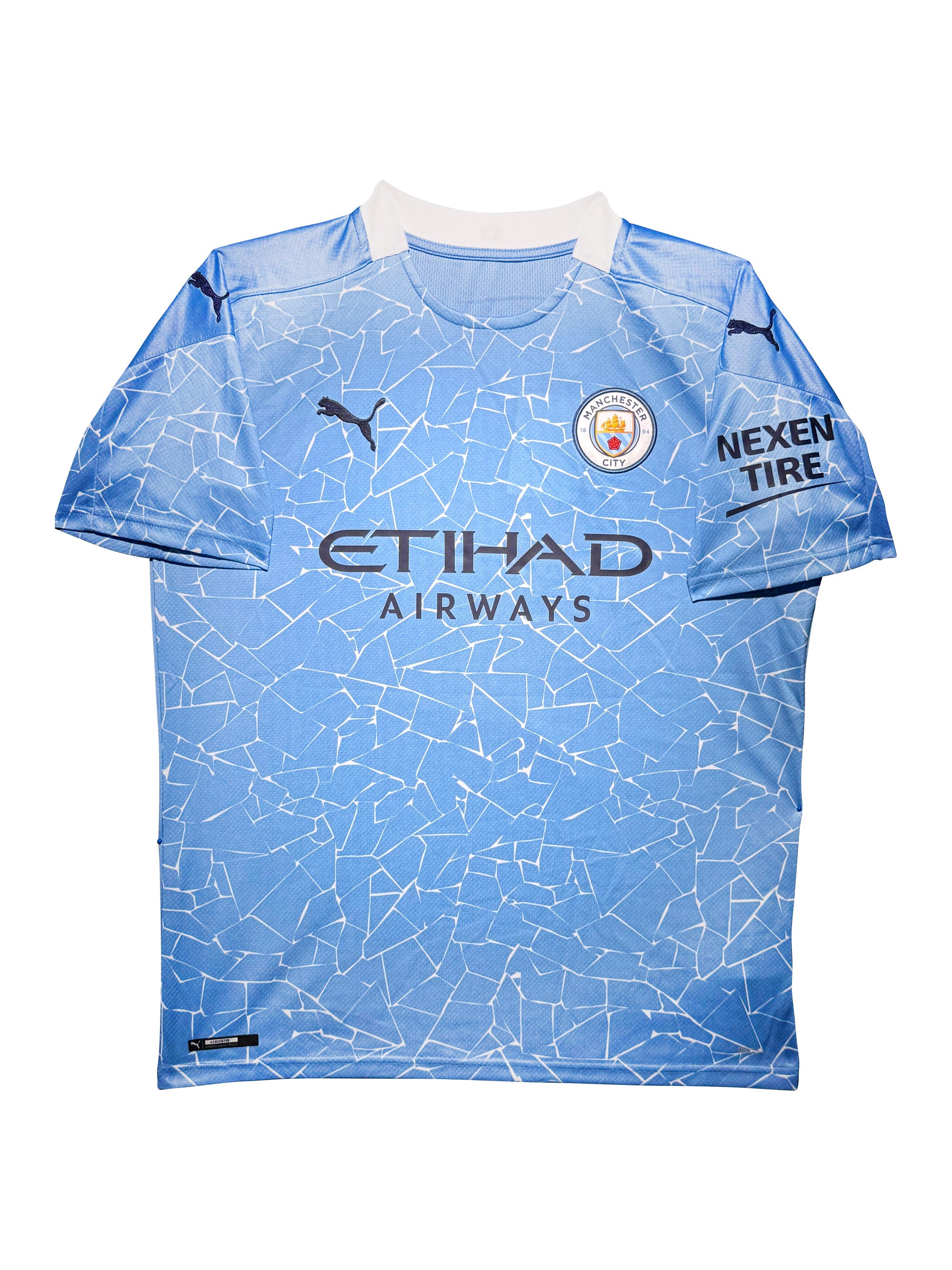 Maillot Domicile signe par Kevin De Bruyne Manchester City FC 2020-21 Certifie par Beckett authentic-signatures