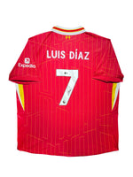 Maillot Domicile signe par Luis Diaz Liverpool  FC 2023-24 Certifie par Beckett authentic-signatures