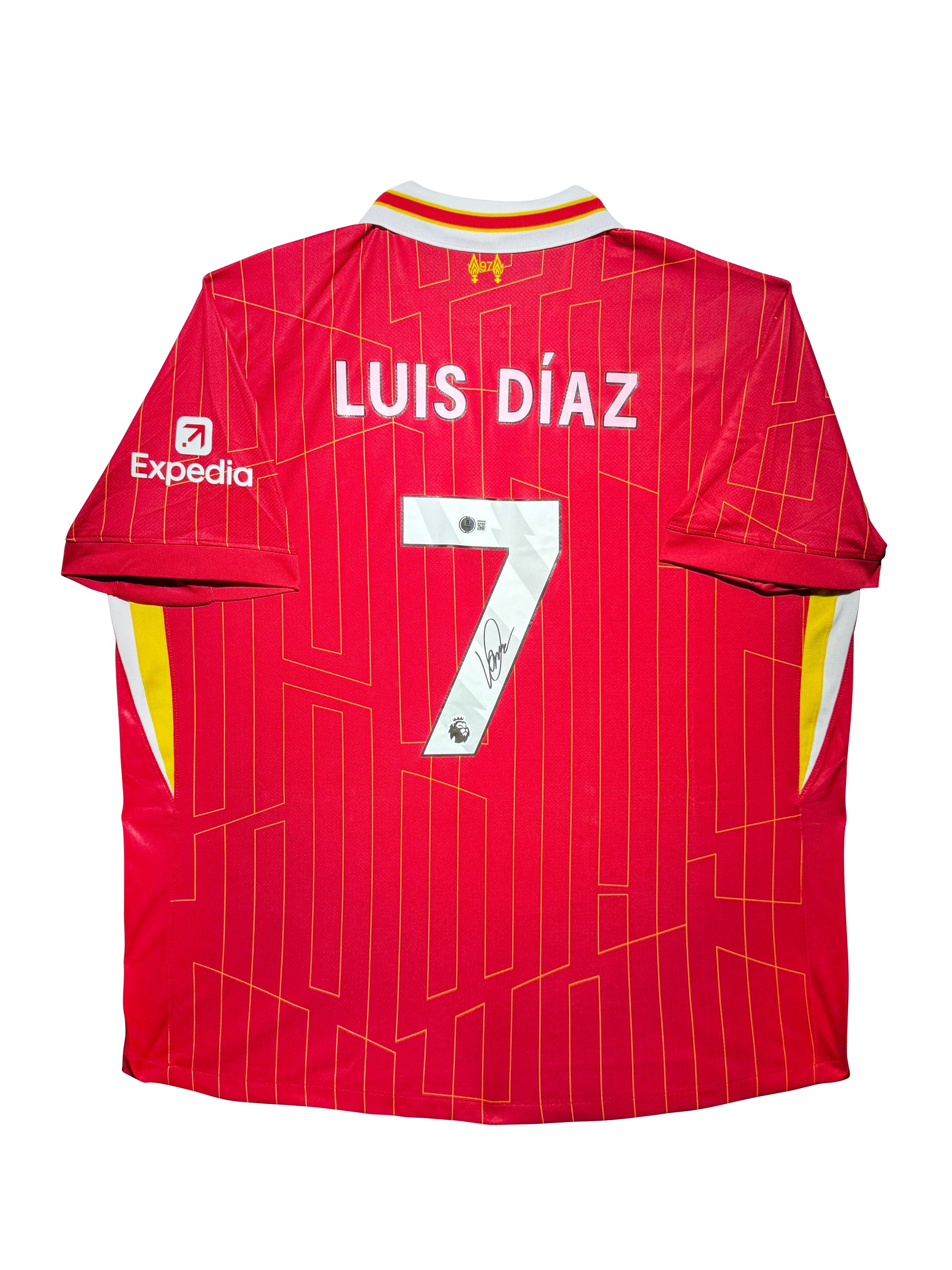 Maillot Domicile signe par Luis Diaz Liverpool  FC 2023-24 Certifie par Beckett authentic-signatures