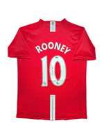 Maillot Domicile signe par Wayne Rooney  Manchester United  FC 2009-10 Certifie par Beckett authentic-signatures