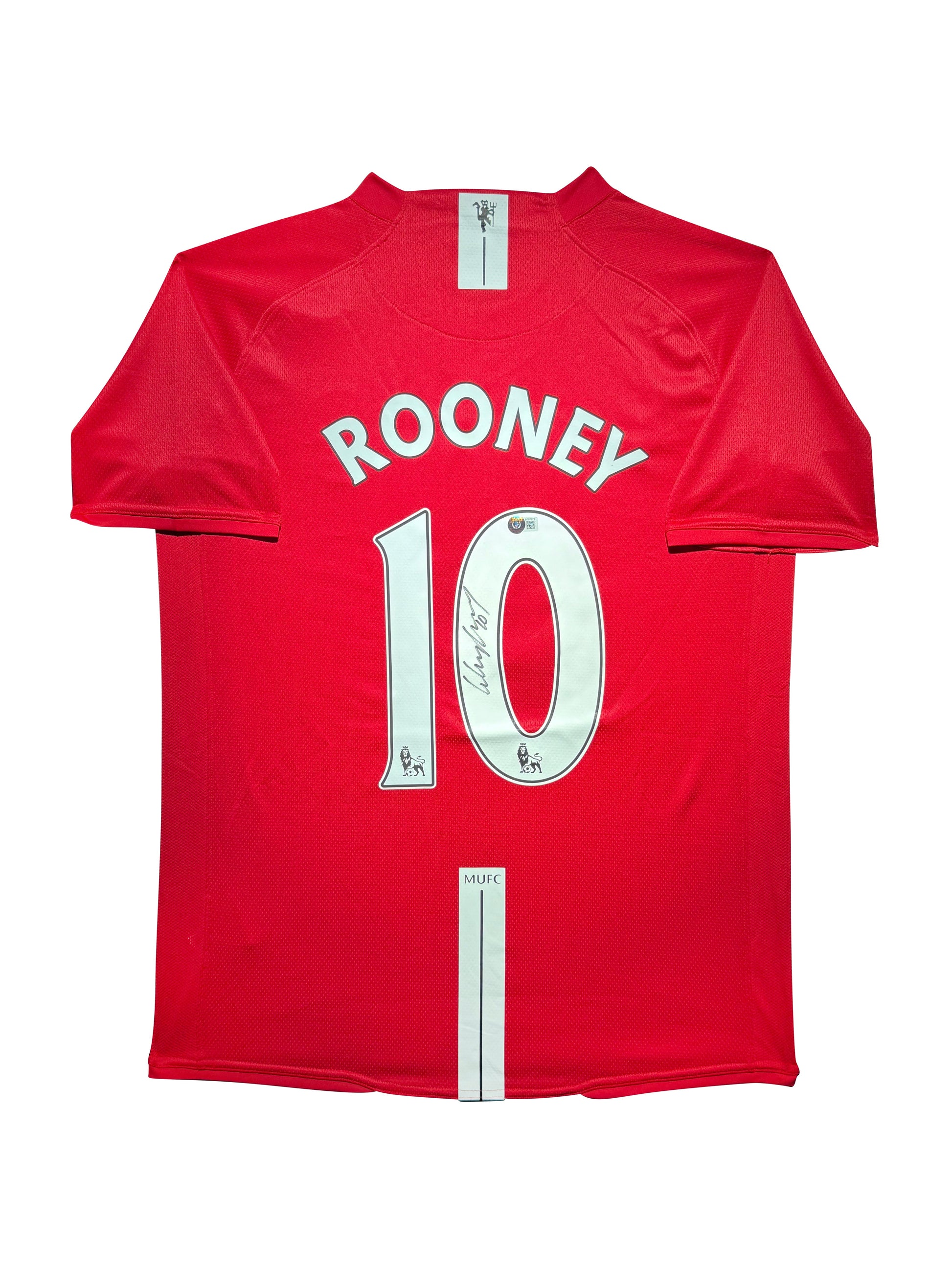 Maillot Domicile signe par Wayne Rooney  Manchester United  FC 2009-10 Certifie par Beckett authentic-signatures