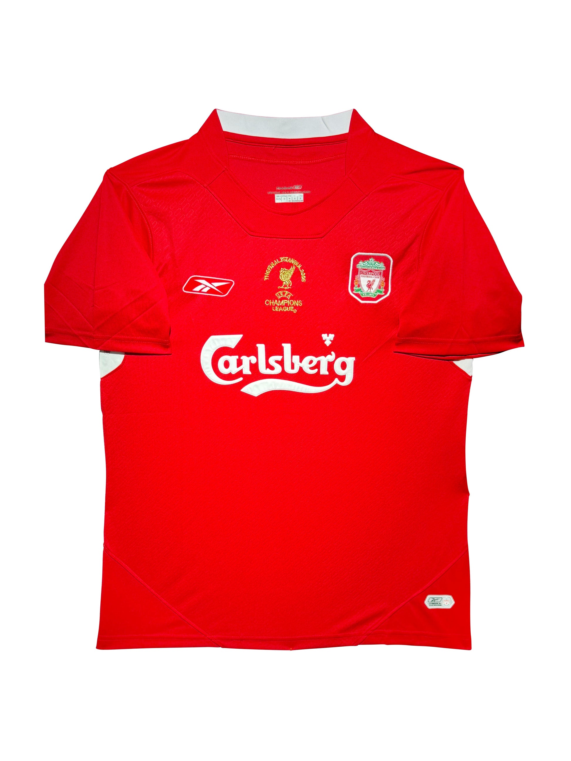 Maillot Domicile Liverpool FC Champions League 2005 signe par Steven Gerrard  Certifie par Beckett authentic-signatures