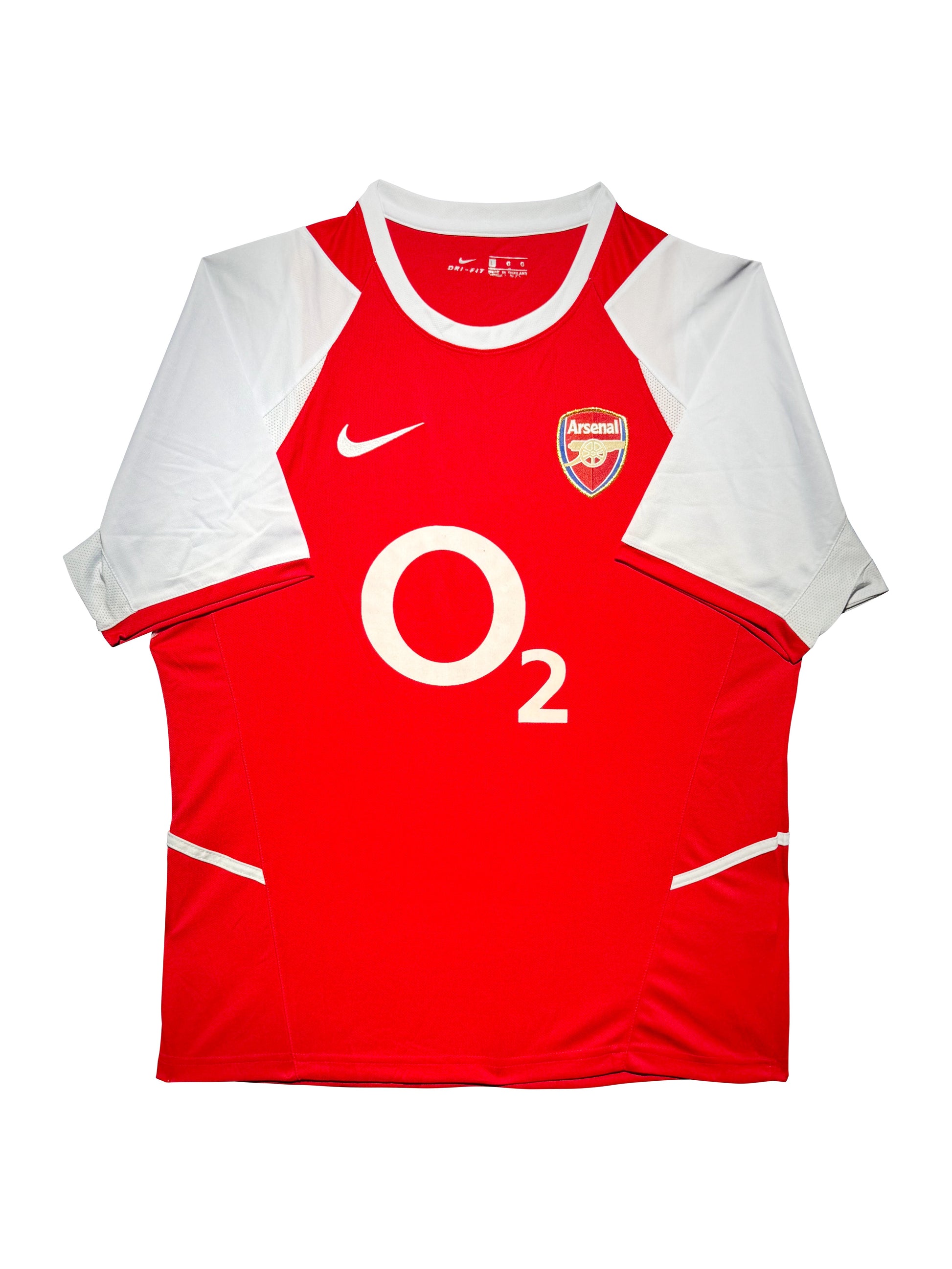 Maillot Domicile signe par Patrick Vieira Arsenal FC 2003-04 Certifie par Beckett authentic-signatures