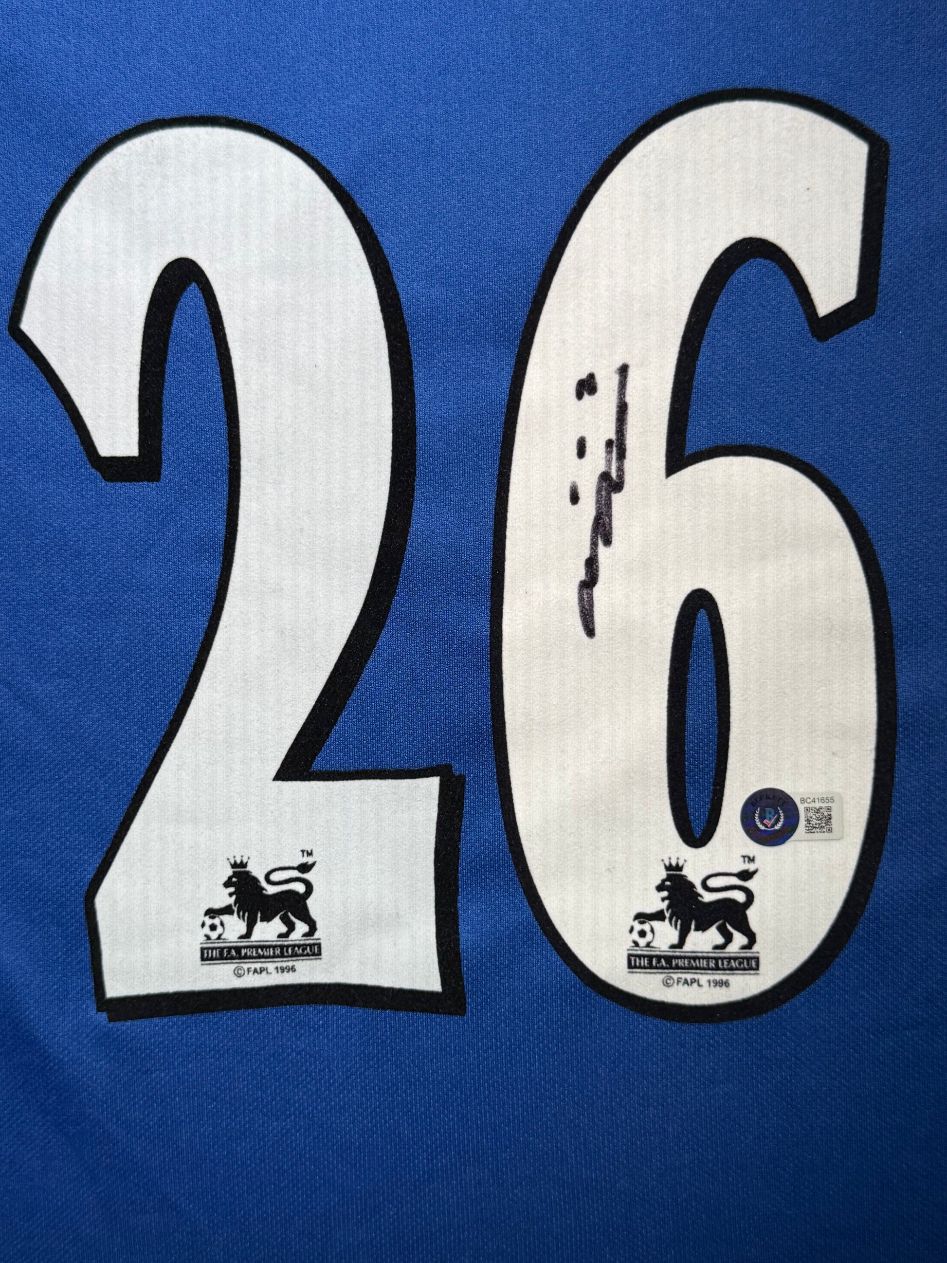 Maillot Domicile signe par John Terry Chelsea FC Certifie par Beckett authentic-signatures