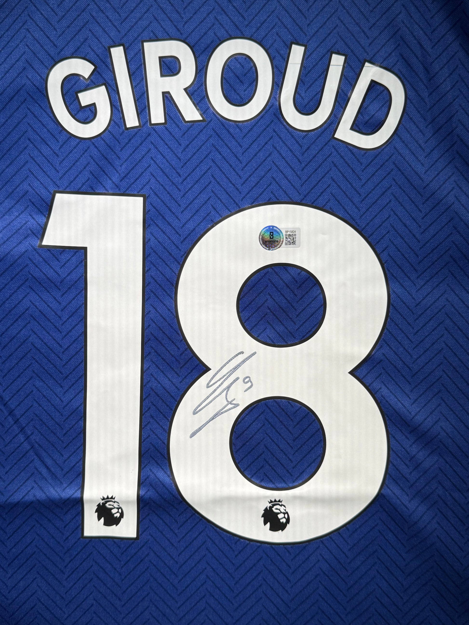 Maillot Domicile signe par Olivier Giroud Chelsea FC 2019-20 Certifie par Beckett authentic-signatures