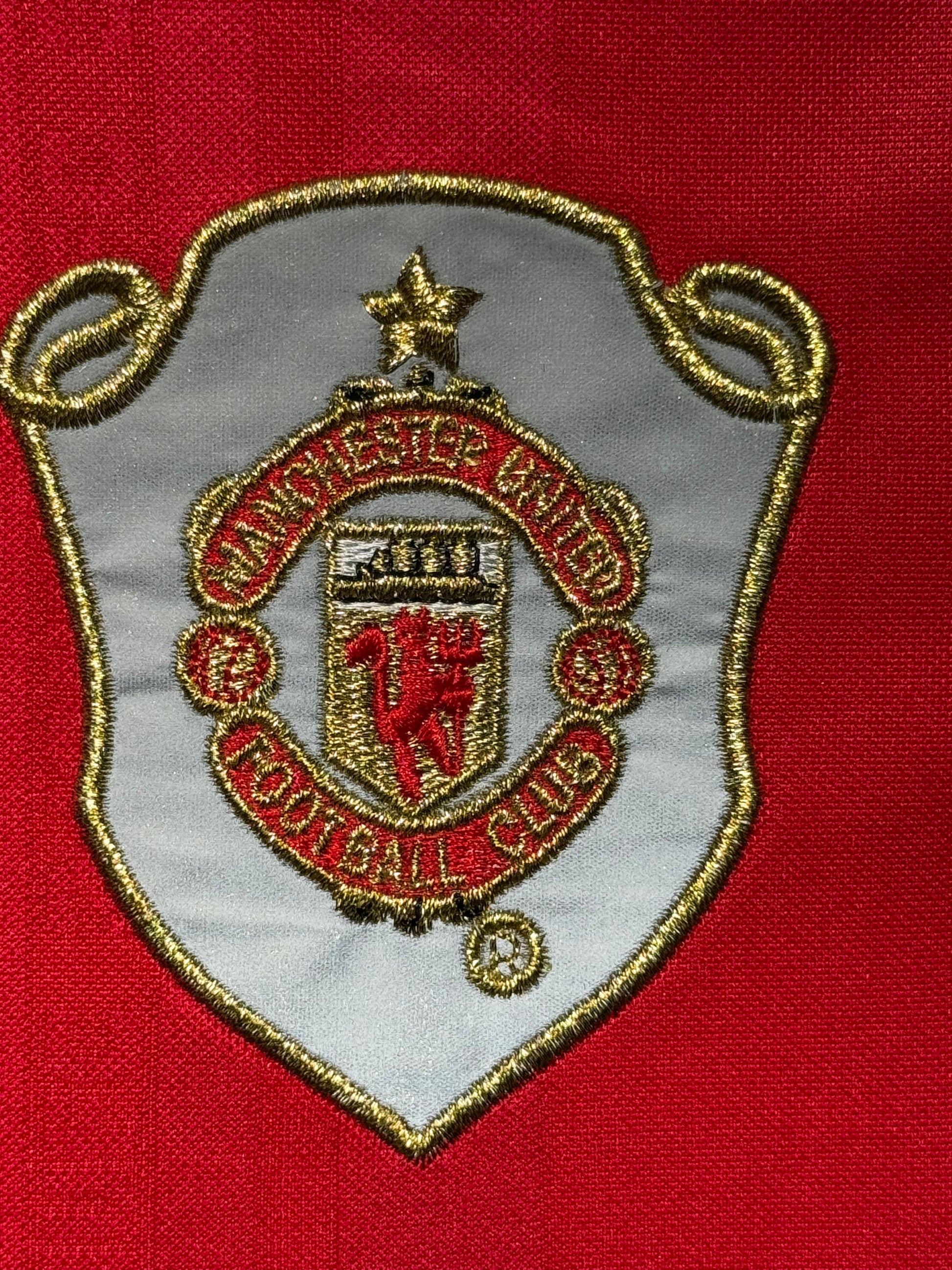 Maillot Finale Champions League 1999 Domicile signe par Teddy Sheringham Manchester United FC  Certifie par Beckett authentic-signatures