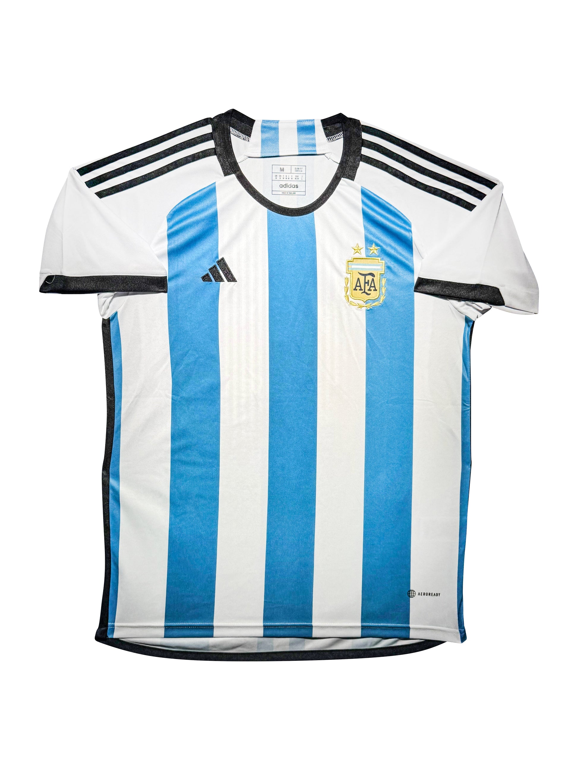 Maillot Domicile Equipe d'Argentine Edition Coupe du Monde 2022 signe par Alexis Mac Allister et Certifie par Beckett authentic-signatures