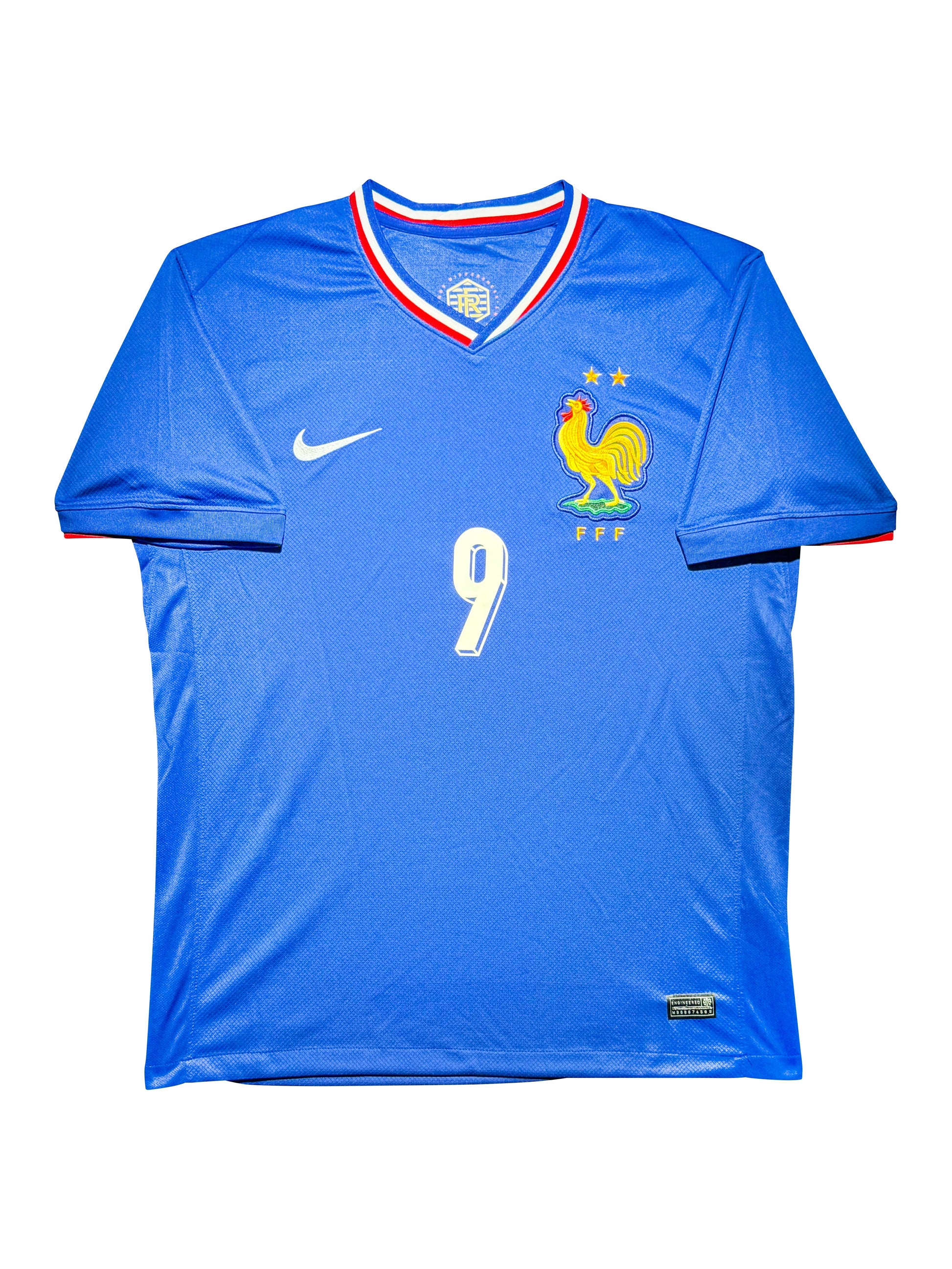 Maillot Domicile Equipe de France Edition Euro 2020 signe par Olivier Giroud  et certifie par Beckett authentic-signatures
