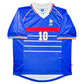 Maillot Domicile Equipe de France Edition Coupe du Monde 1998 signe par Zinedine Zidane et certifie par Beckett authentic-signatures