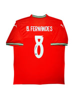 Maillot Domicile Equipe du Portugal Edition Euro 2024 signe par Bruno Fernandes et Certifie par Beckett authentic-signatures