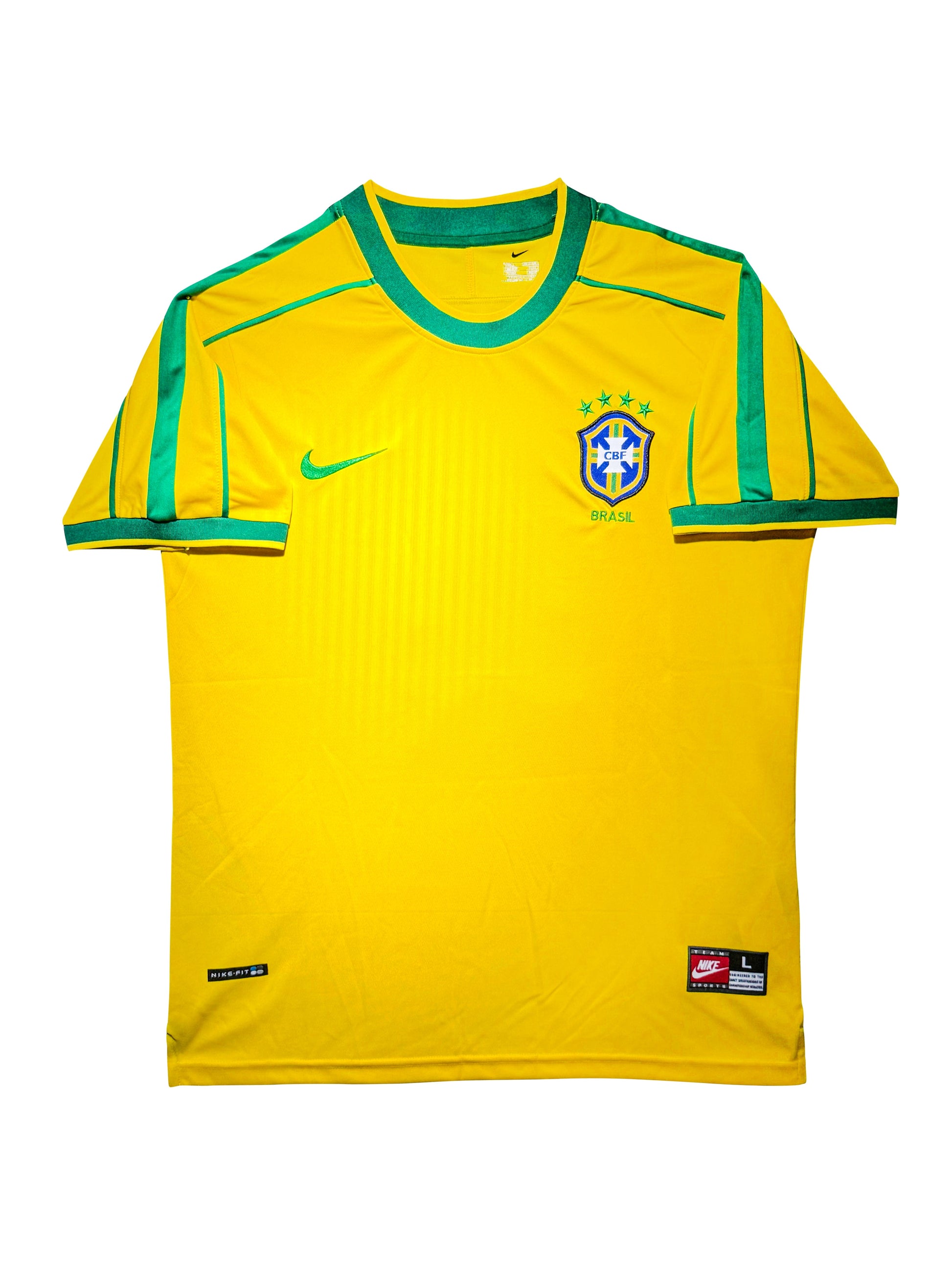 Maillot Domicile Equipe du Bresil Edition Coupe du Monde 2002 signe par Rivaldo Ferreira et certifie par Beckett authentic-signatures