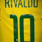 Maillot Domicile Equipe du Bresil Edition Coupe du Monde 2002 signe par Rivaldo Ferreira et certifie par Beckett authentic-signatures