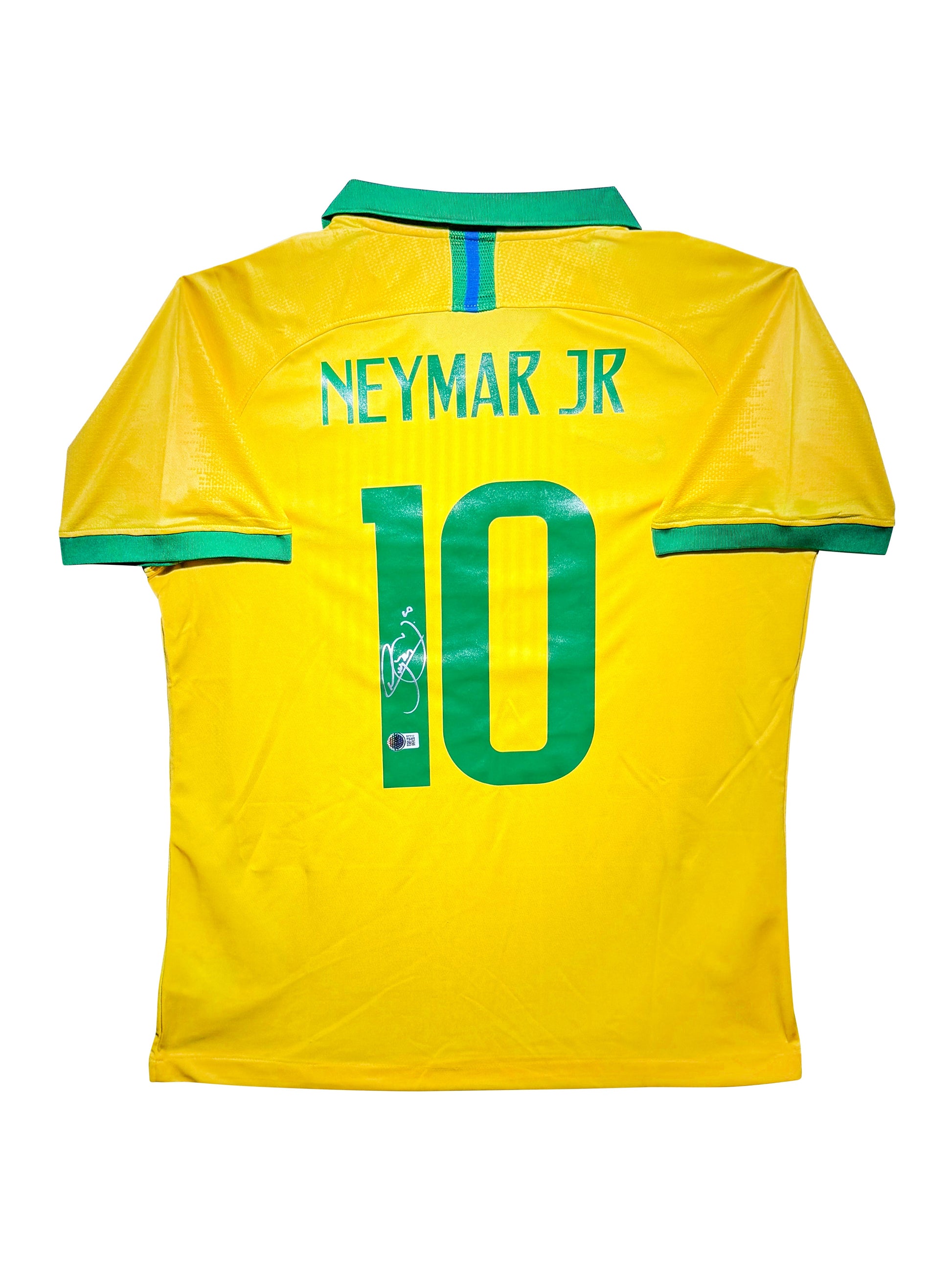 Maillot Domicile Equipe du Bresil Edition Coupe du Monde 2018 signe par Neymar et Certifie par Beckett authentic-signatures