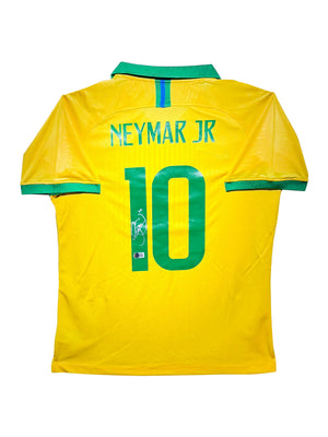 Maillot Domicile Equipe du Bresil Edition Coupe du Monde 2018 signe par Neymar et Certifie par Beckett authentic-signatures