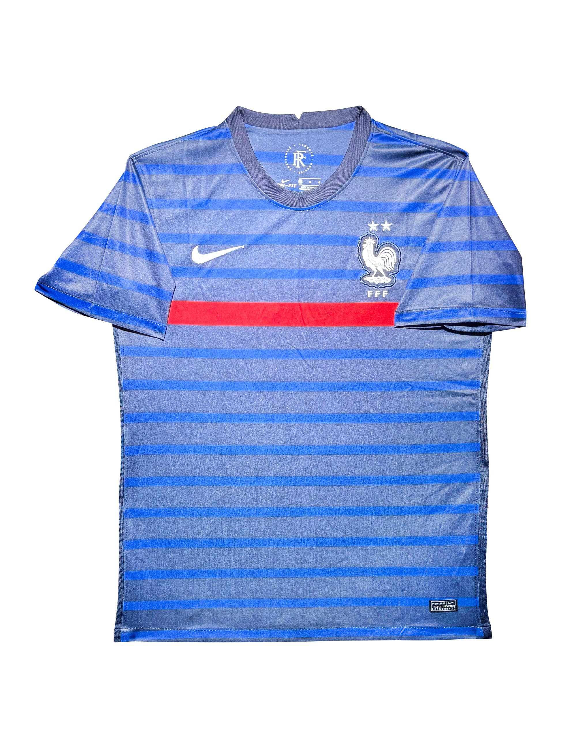 Maillot Domicile Equipe de France signe par Karim Benzema et certifie par Beckett authentic-signatures