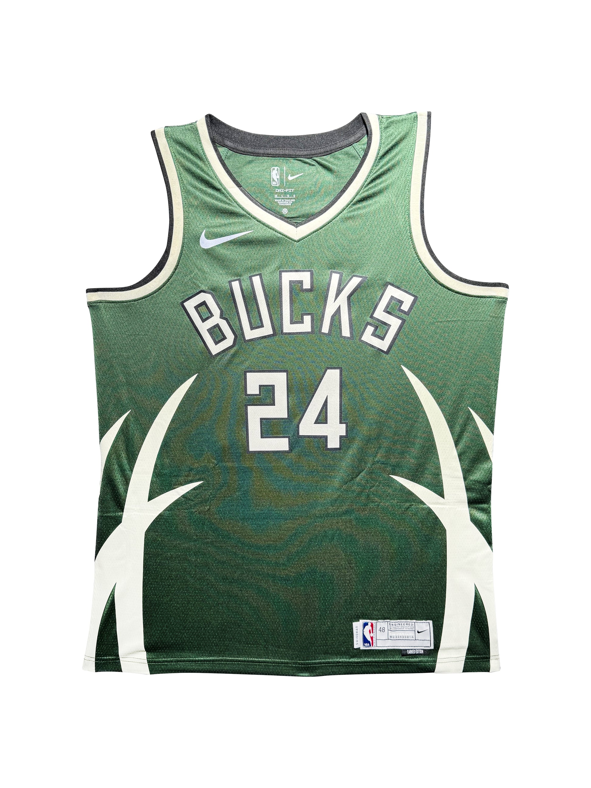Maillot Authentique Domicile Milwaukee Bucks NBA Finals signe par Patrick Connaughton certifie par PSA authentic-signatures