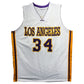 Maillot Custom Domicile Los Angeles Lakers signe par Shaquille O'Neal certifie par Beckett authentic-signatures