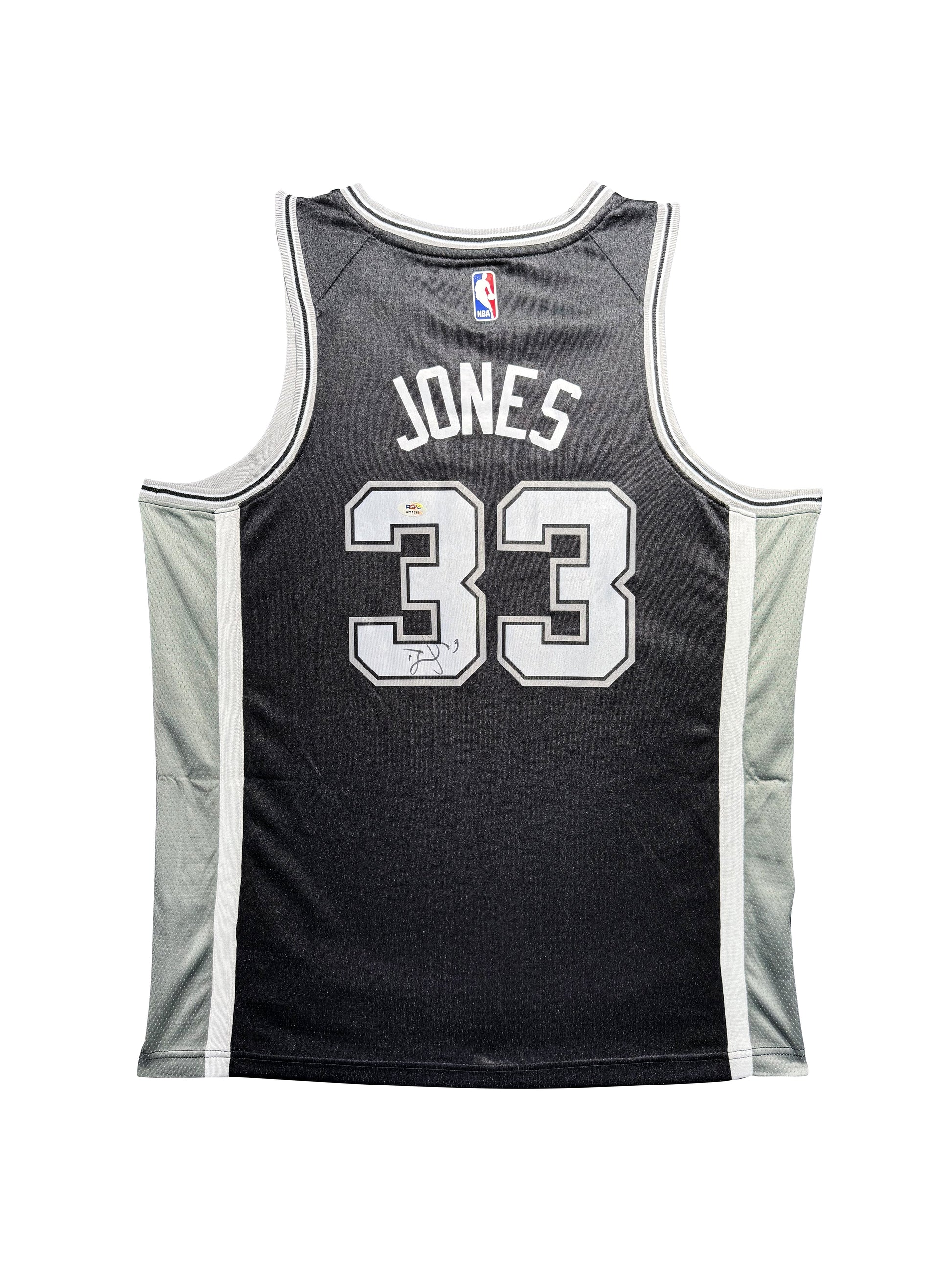 Maillot Authentique Domicile  San Antonio Spurs  signe par David Jones certifie par PSA authentic-signatures