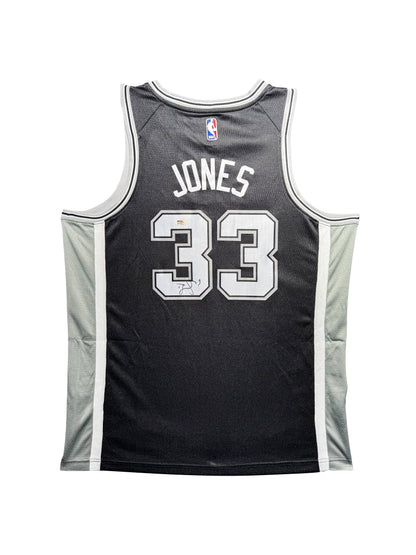 Maillot Authentique Domicile  San Antonio Spurs  signe par David Jones certifie par PSA authentic-signatures