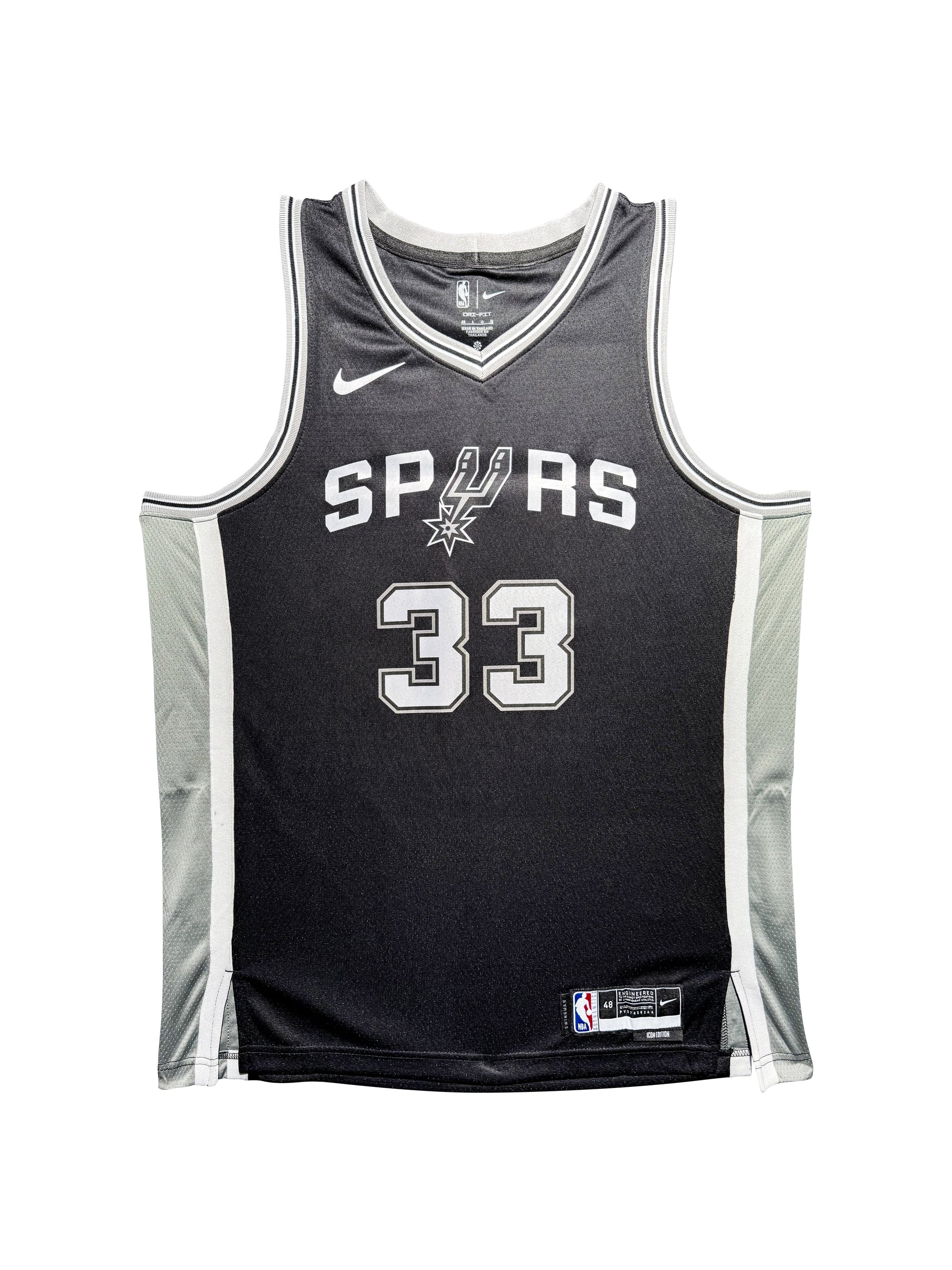 Maillot Authentique Domicile  San Antonio Spurs  signe par David Jones certifie par PSA authentic-signatures