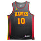 Maillot Authentique Atlanta Hawks Exterieur signe par Zaccharie Risacher et certifie par Beckett authentic-signatures