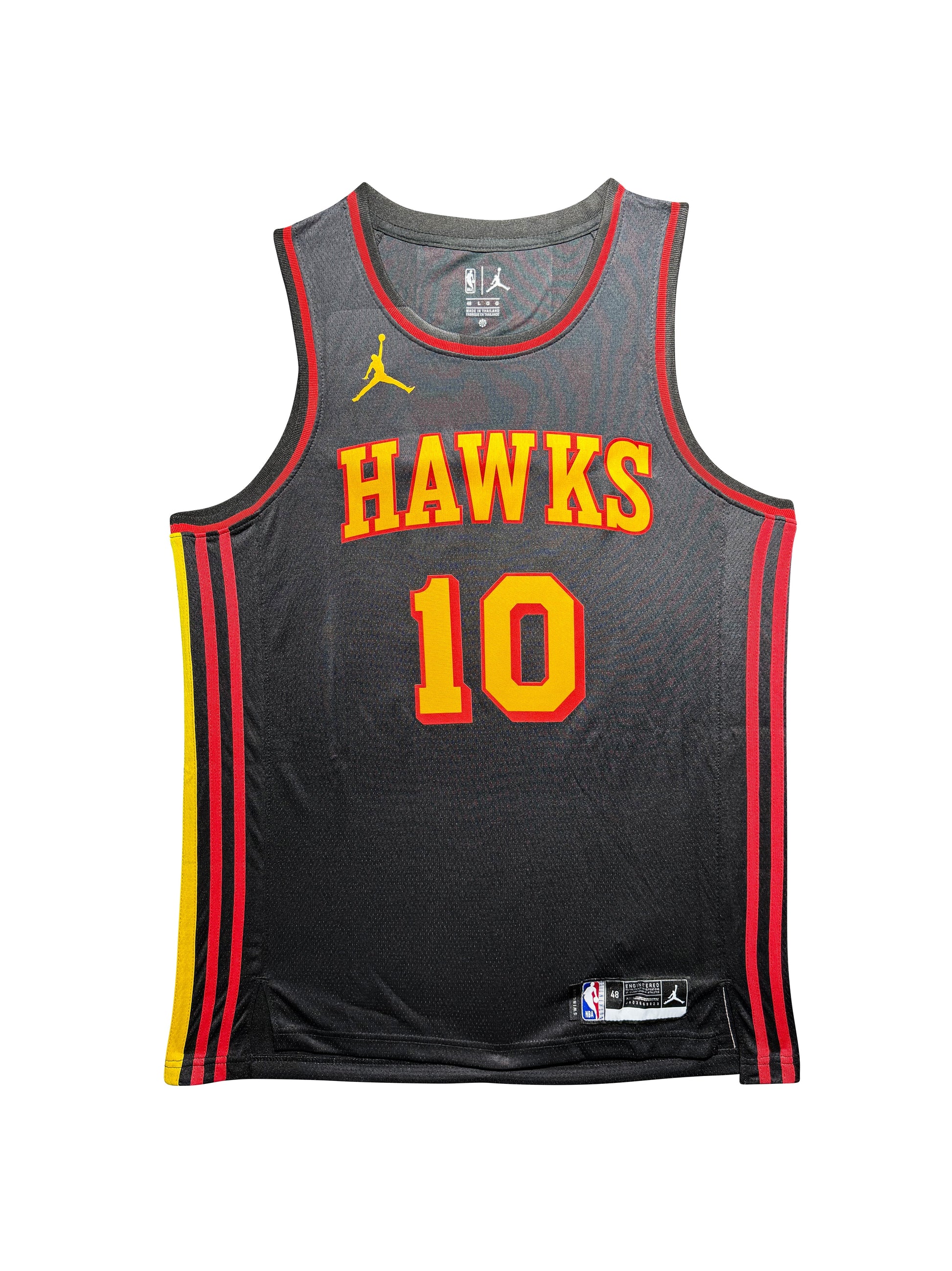 Maillot Authentique Atlanta Hawks Exterieur signe par Zaccharie Risacher et certifie par Beckett authentic-signatures