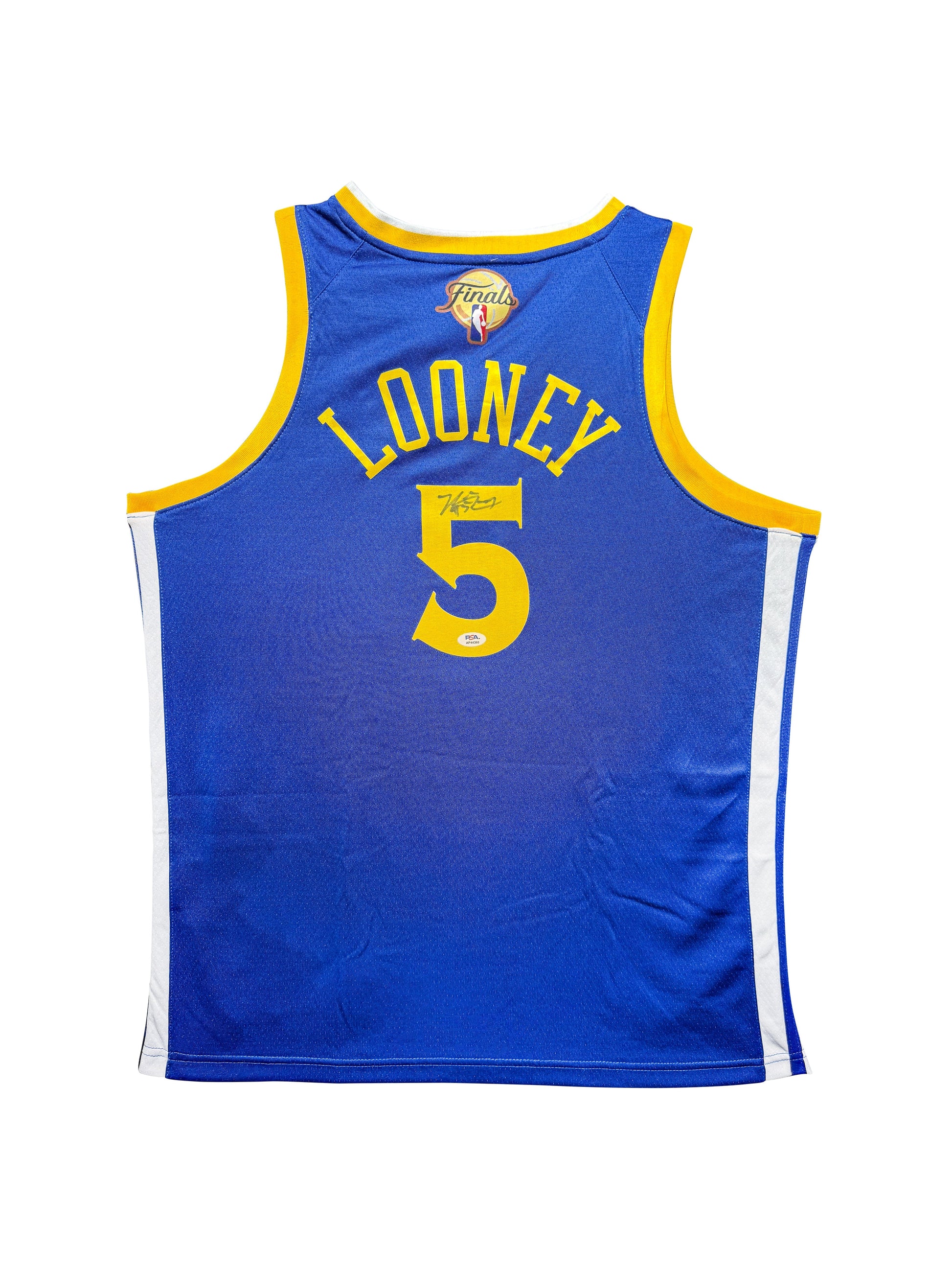 Maillot Authentique NBA Finals Golden Sate Warriors signe par Kevon Looney et certifie par PSA authentic-signatures