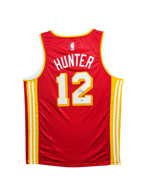 Maillot Authentique Atlanta Hawks Domicile signe par De'Andre Hunter et certifie par Beckett authentic-signatures