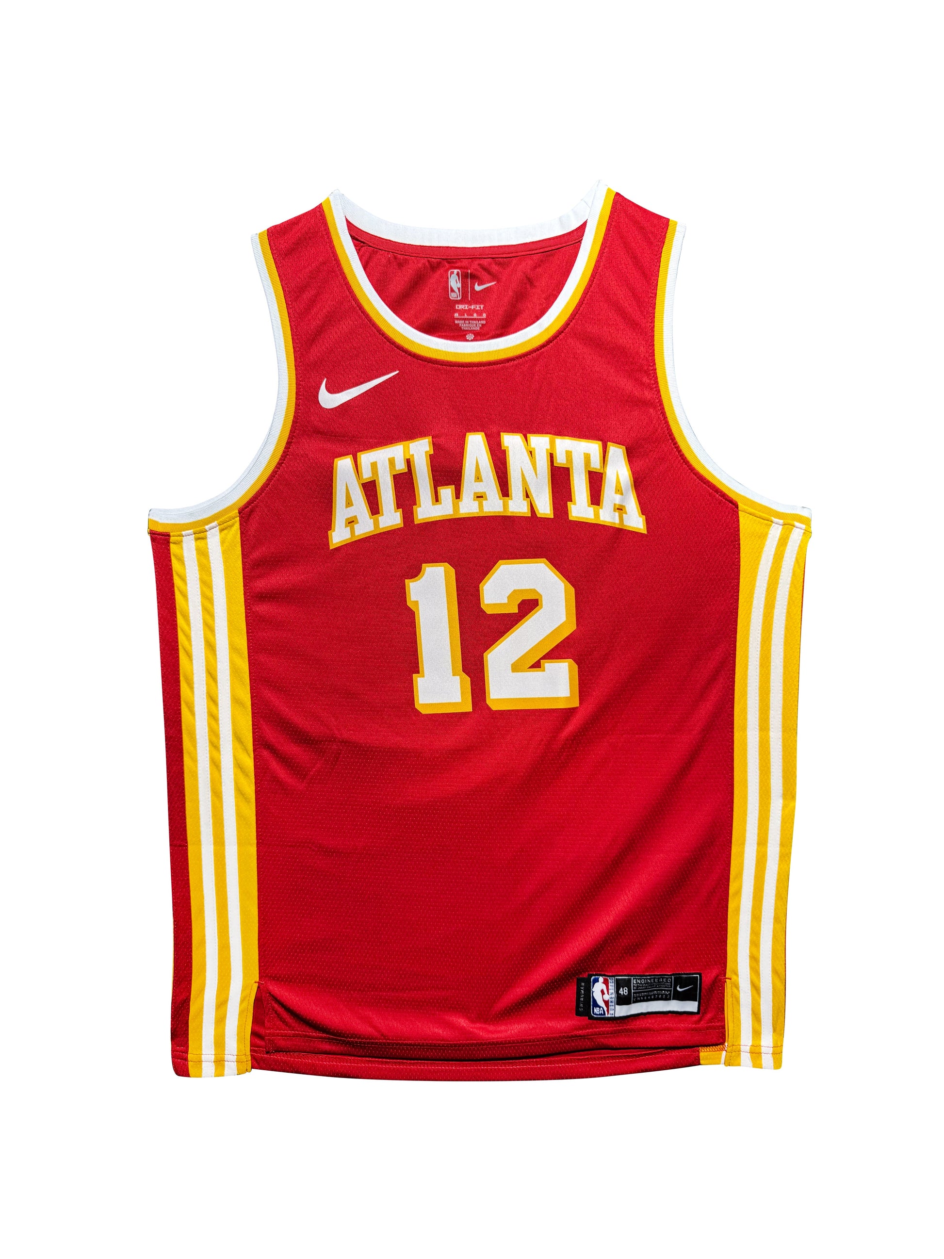 Maillot Authentique Atlanta Hawks Domicile signe par De'Andre Hunter et certifie par Beckett authentic-signatures
