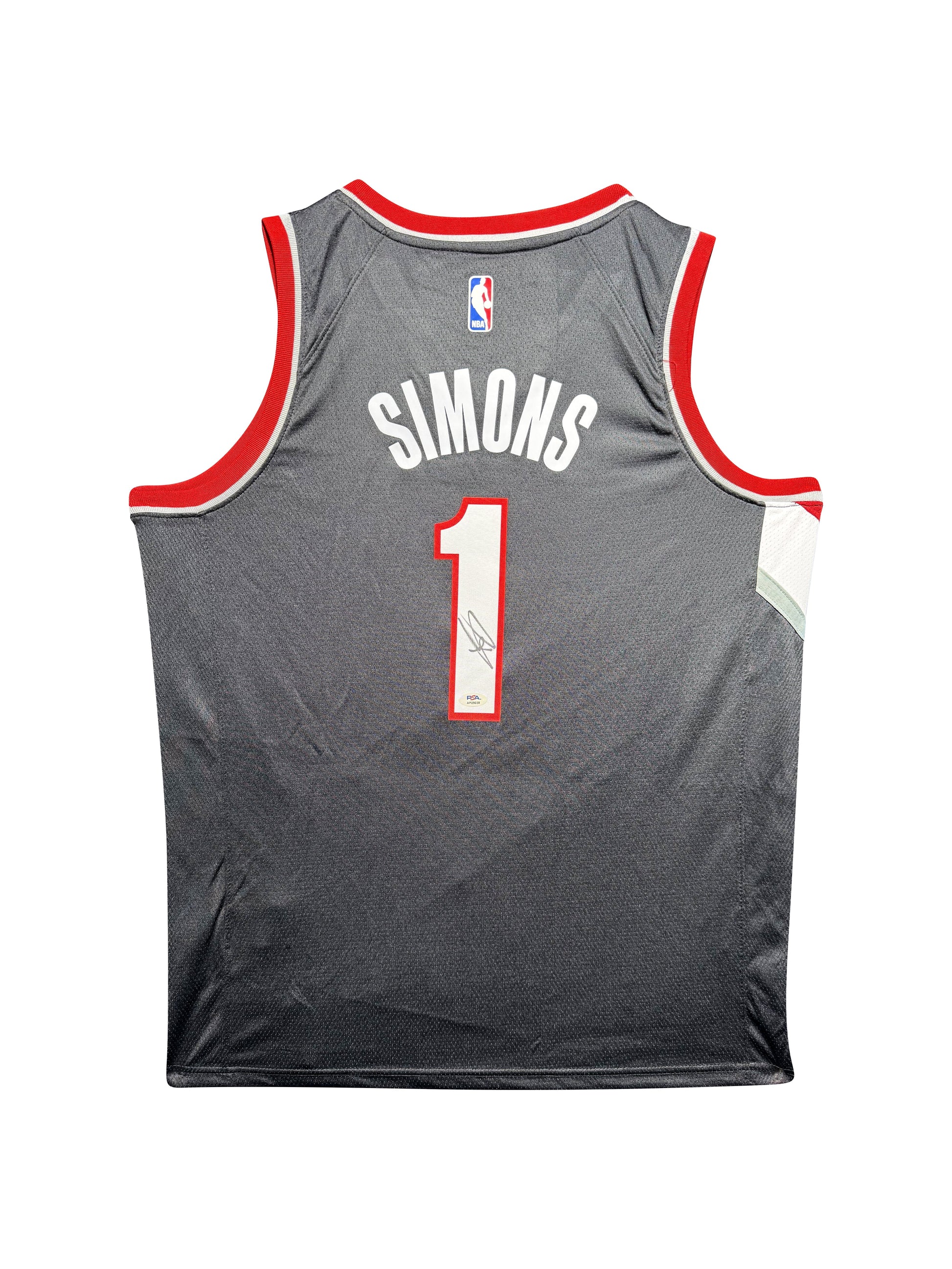 Maillot Authentique Portland Trail blazers signe par Anfernee Simons certifie par PSA authentic-signatures