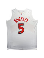 Maillot Authentique Toronto Raptors Exterieur signe parImmanuel Quickley et certifie par PSA authentic-signatures