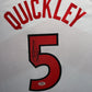 Maillot Authentique Toronto Raptors Exterieur signe parImmanuel Quickley et certifie par PSA authentic-signatures