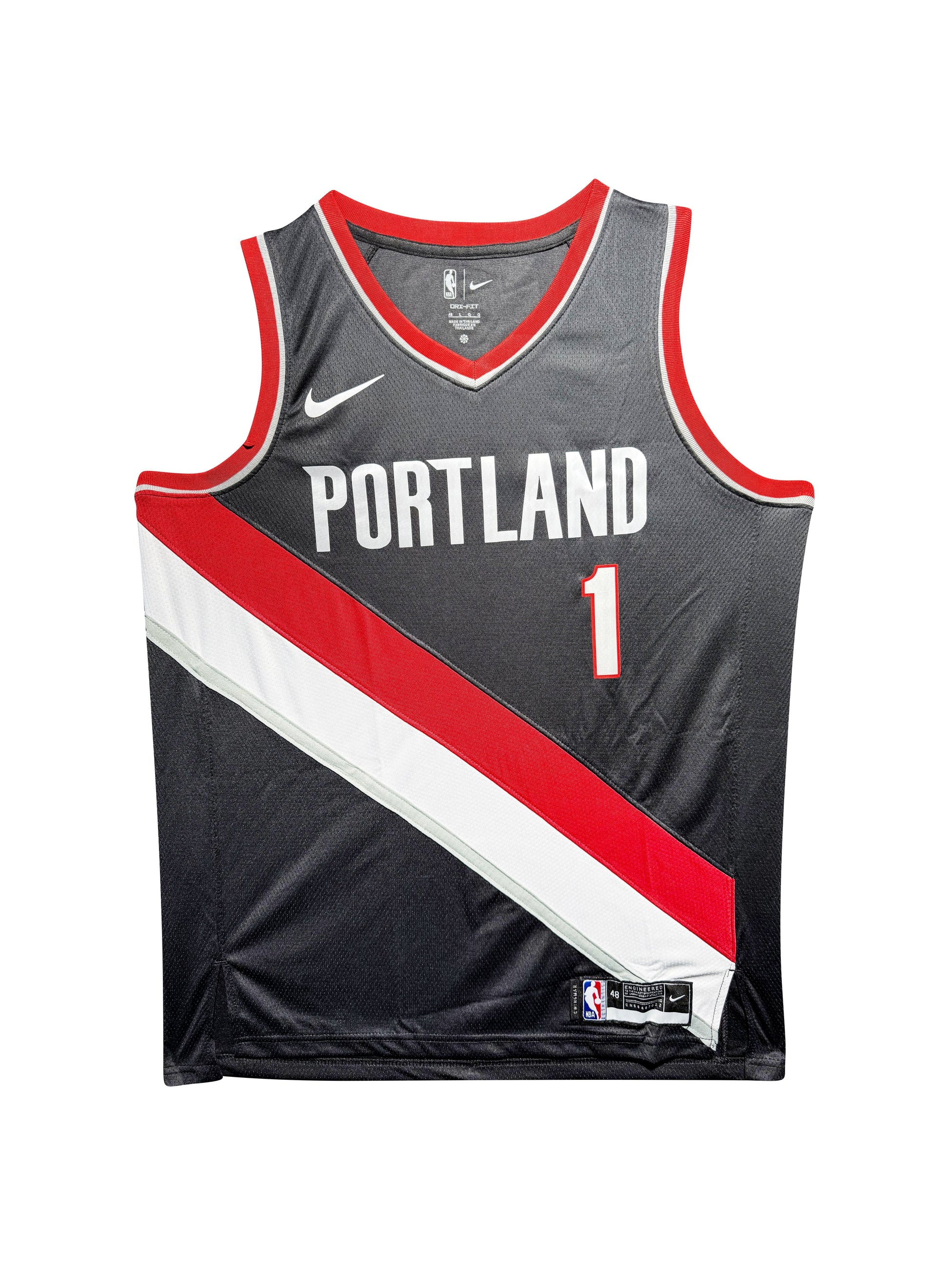 Maillot Authentique Portland Trail blazers signe par Anfernee Simons certifie par PSA authentic-signatures