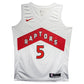 Maillot Authentique Toronto Raptors Exterieur signe parImmanuel Quickley et certifie par PSA authentic-signatures