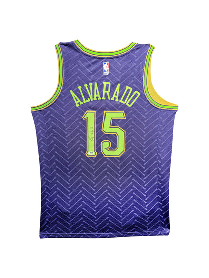 Maillot Authentique Nouvelle Orleans Pelicans signe par Jose Alvarado certifie par PSA authentic-signatures