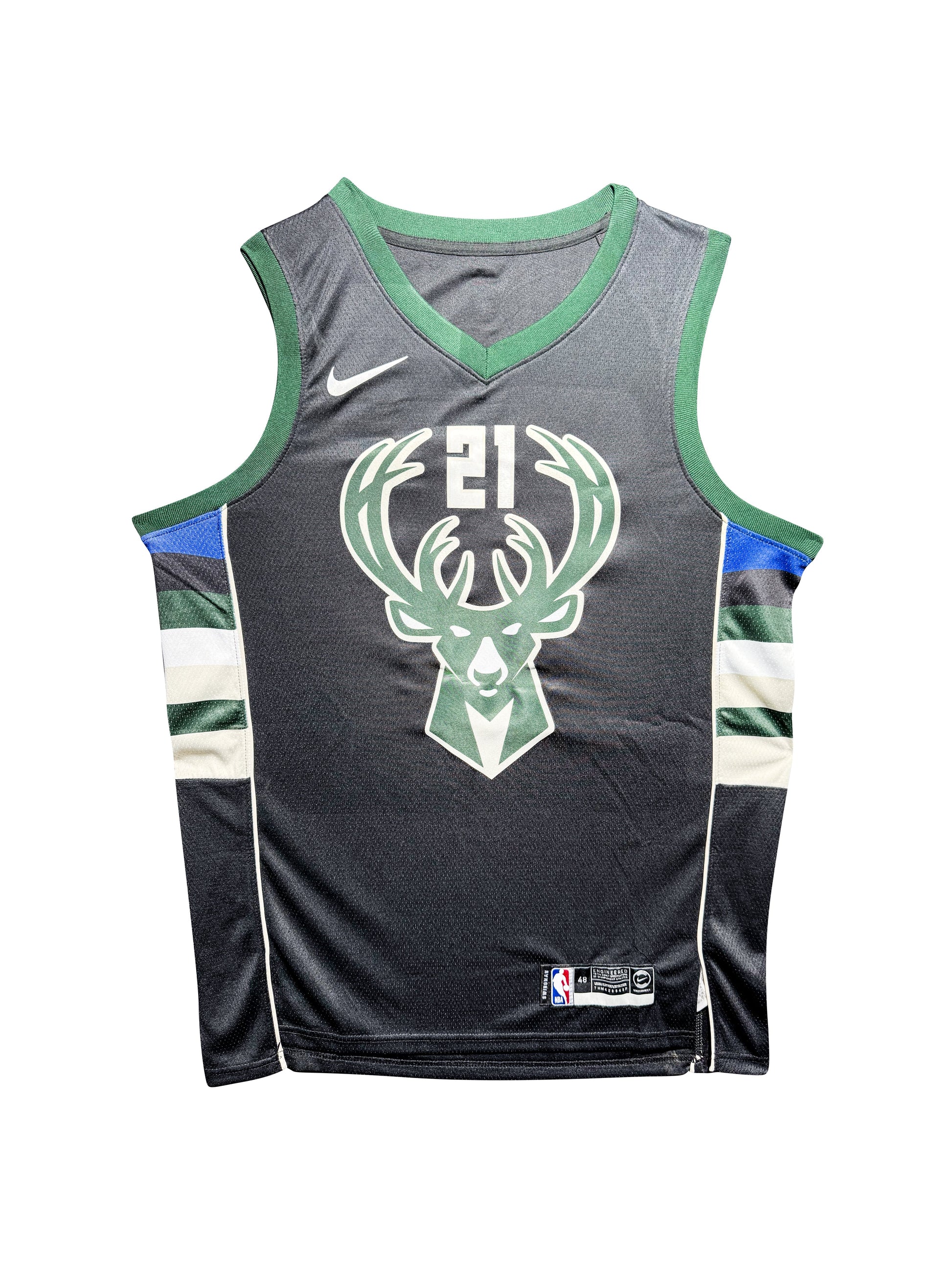 Maillot Authentique Exterieur Milwaukee Bucks signe par Jrue Holiday certifie par Beckett authentic-signatures