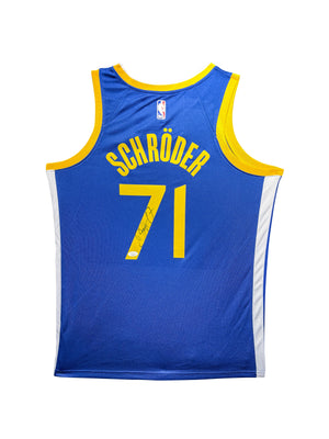 Maillot Authentique Golden Sate Warriors signe par Dennis Schroder et certifie par JSA authentic-signatures