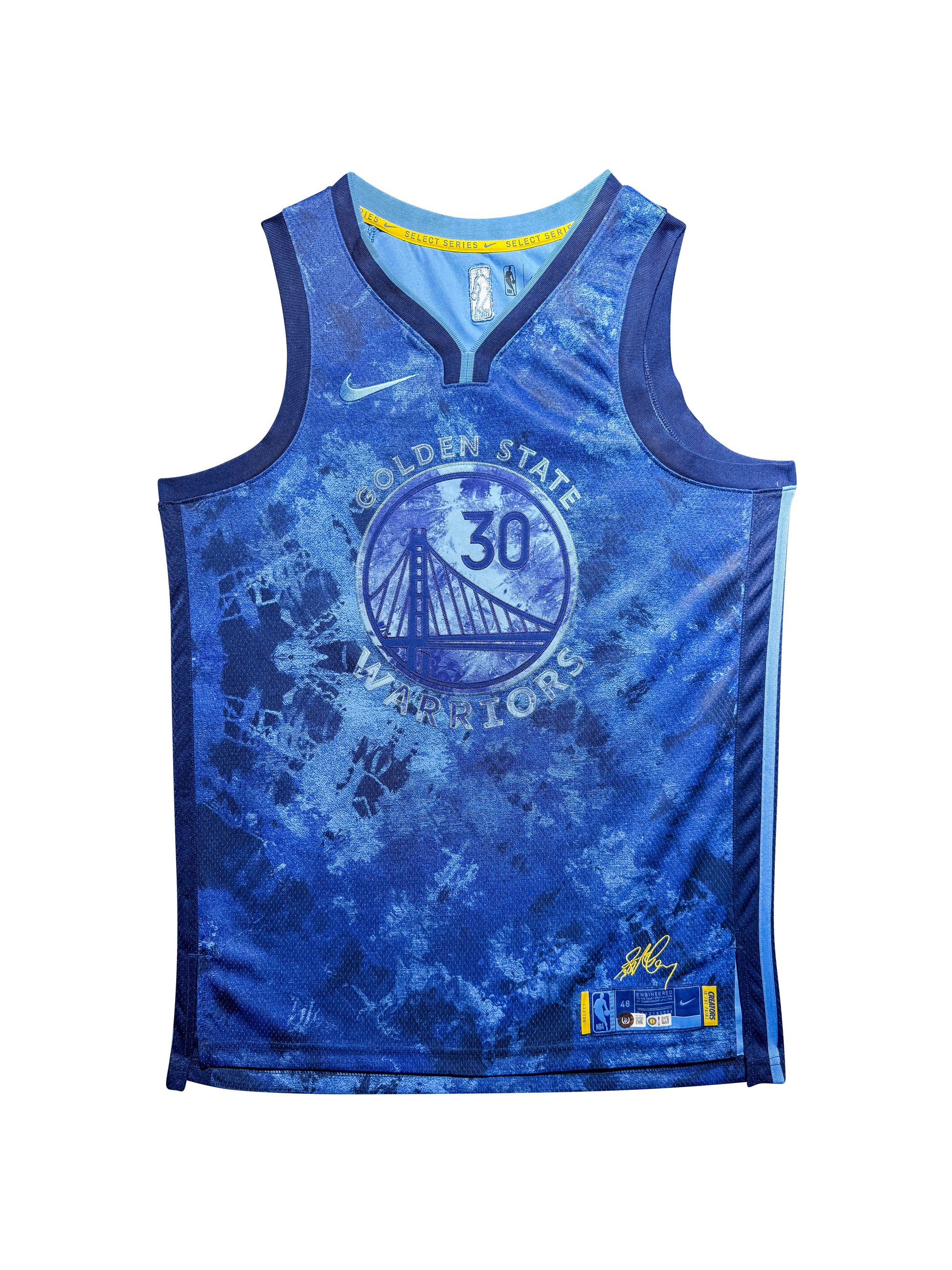 Maillot Authentique Golden Sate Warriors signe par Stephen Curry et certifie par Beckett et Stephen Curry authentic-signatures