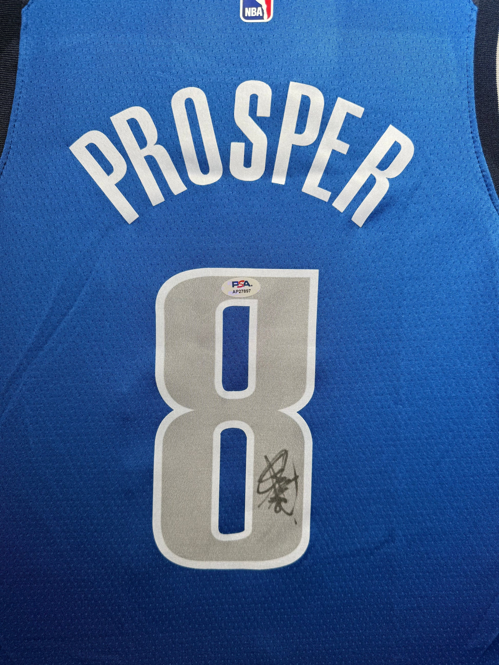 Maillot Authentique Dallas Mavericks signe par Oliver-Maxence Prosper et certifie par PSA authentic-signatures