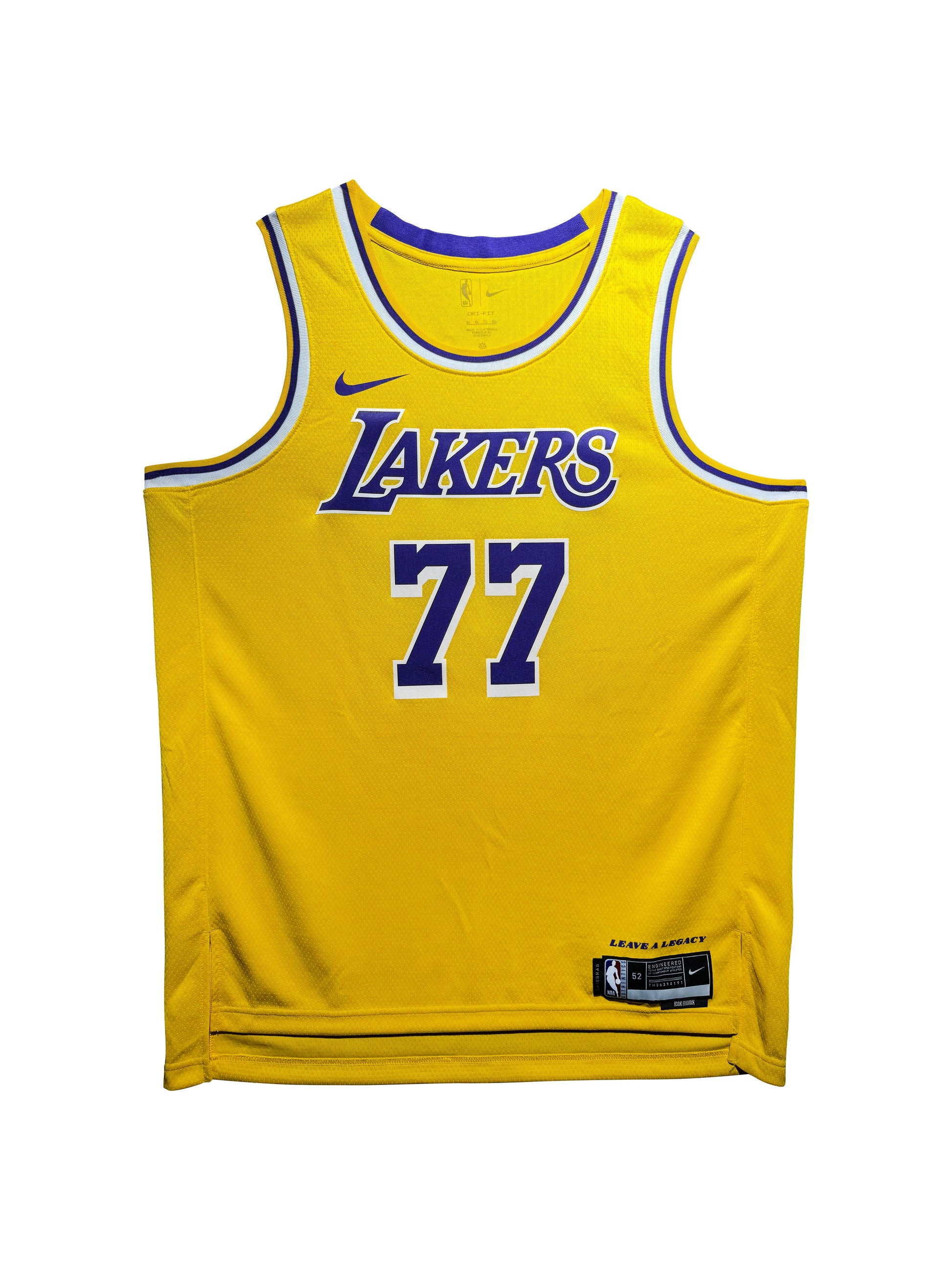Maillot Authentique Domicile Los Angeles Lakers signe par Luka Doncic certifie par PSA authentic-signatures