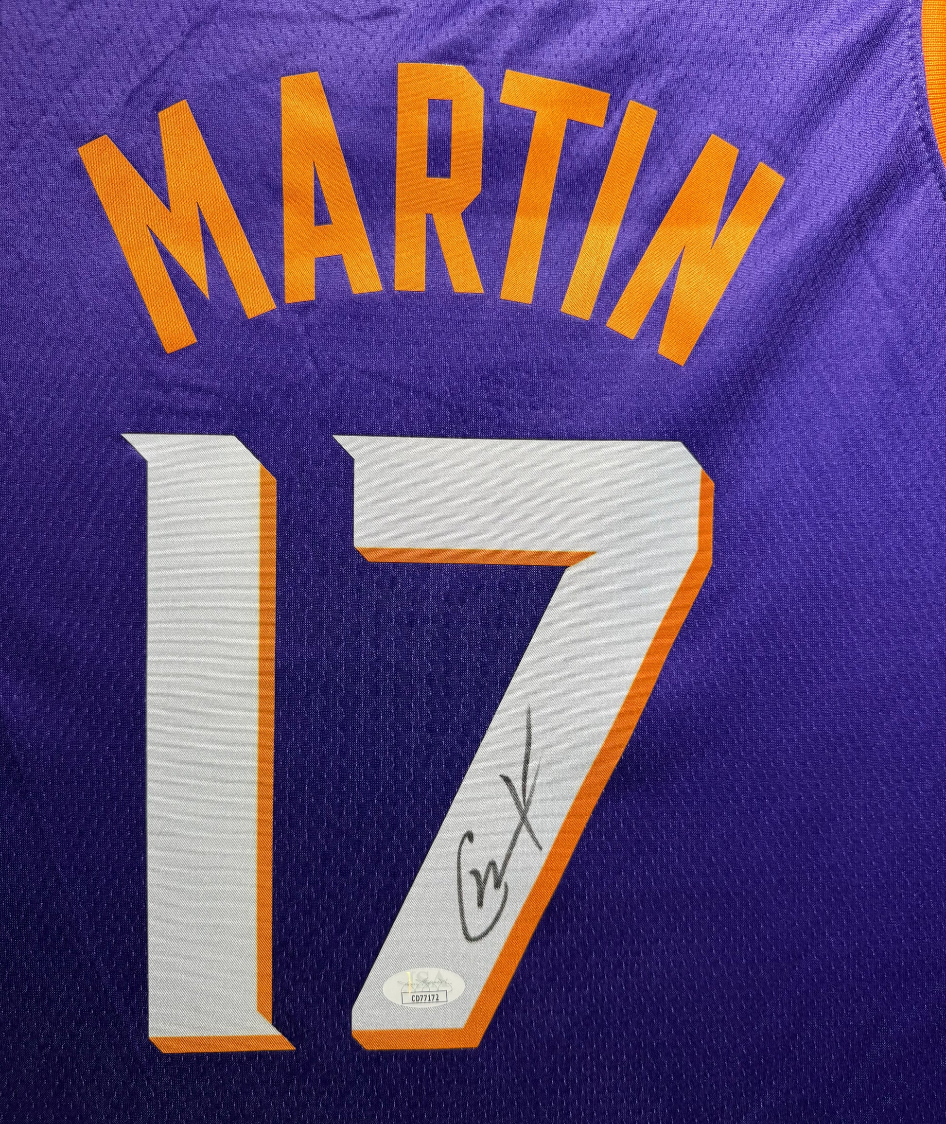 Maillot Authentique Domicile  Phoenix Suns signé par Cody Martin certifié par JSA authentic-signatures