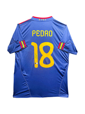 Maillot Exterieur Espagne Edition Coupe du Monde 2010 Pays-Bas/Espagne  signe par Pedro et Certifie par Beckett authentic-signatures
