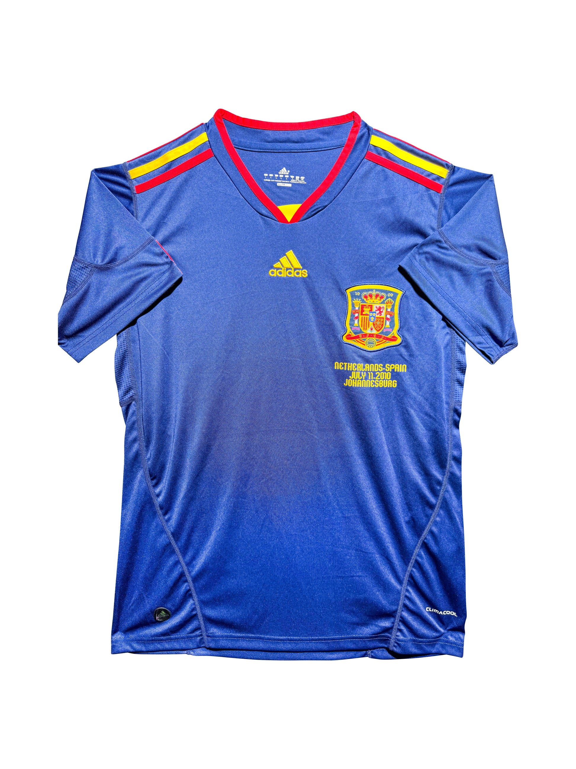 Maillot Exterieur Espagne Edition Coupe du Monde 2010 Pays-Bas/Espagne  signe par Pedro et Certifie par Beckett authentic-signatures