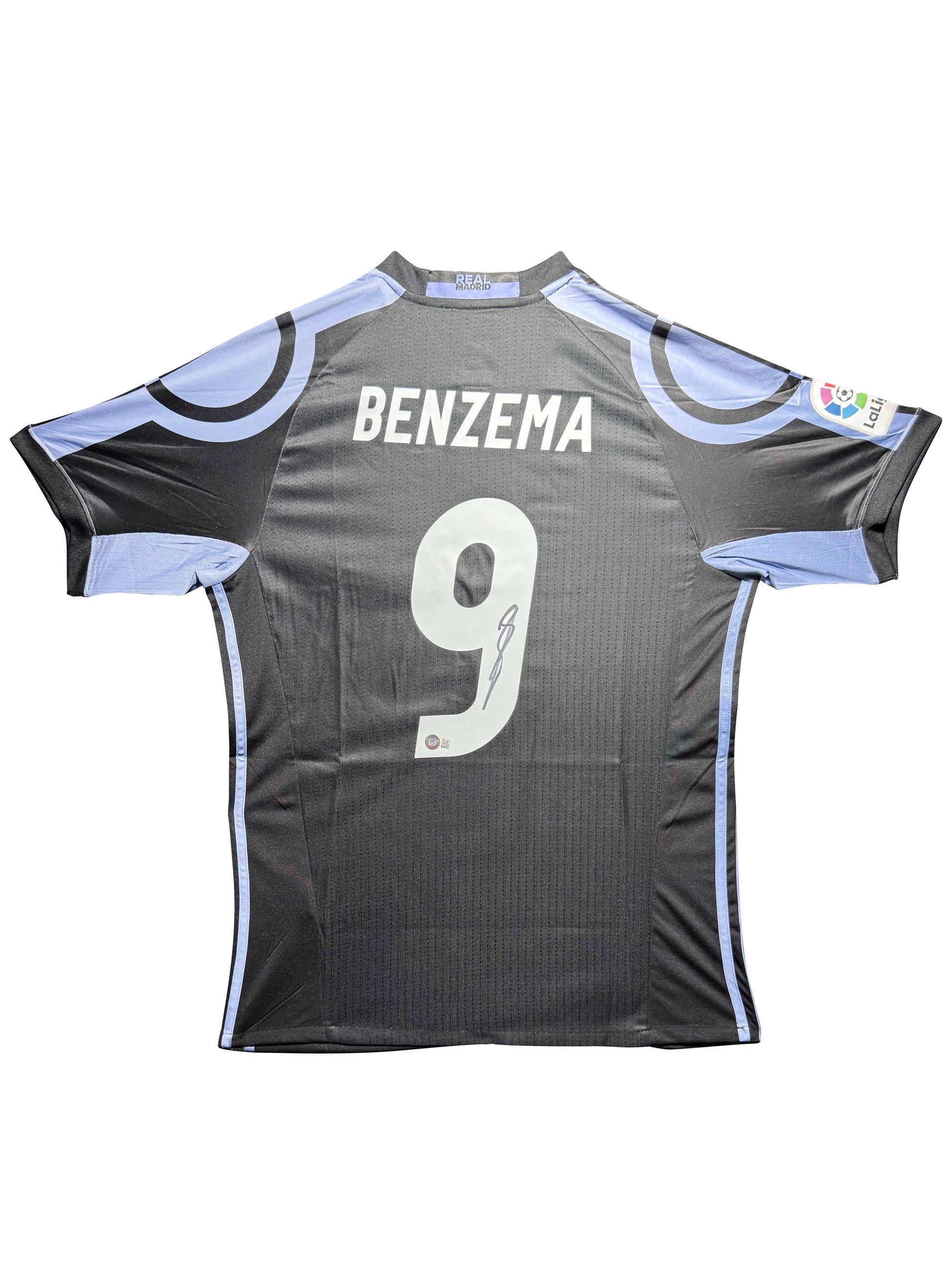 Maillot Exterieur signe par Karim Benzema Real Madrid CF 2014-15 Certifié par Beckett authentic-signatures