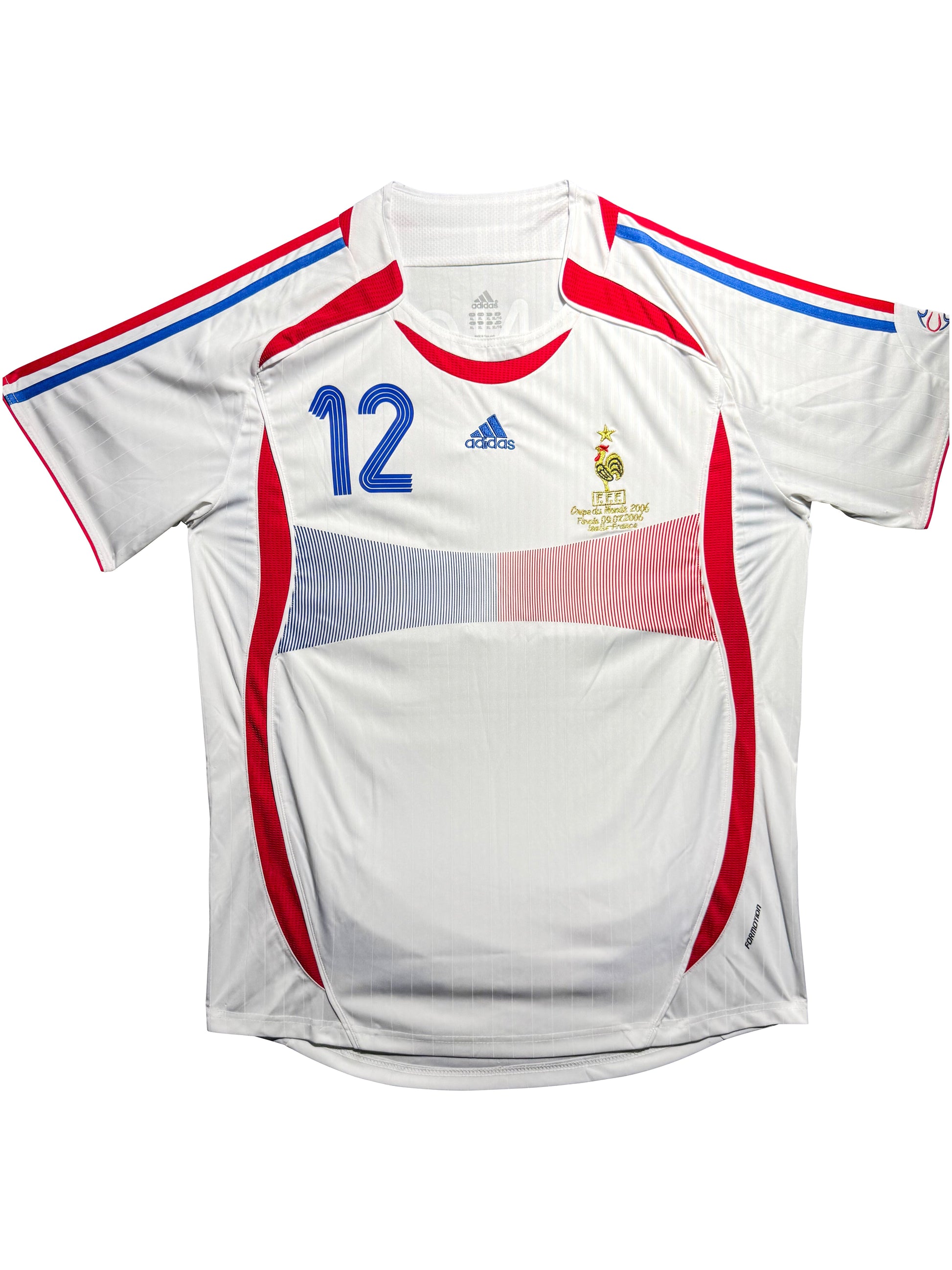 Maillot Equipe de France Exterieur Finale Coupe du Monde FIFA 2006 signe par Thierry Henry certifie par PSA authentic-signatures