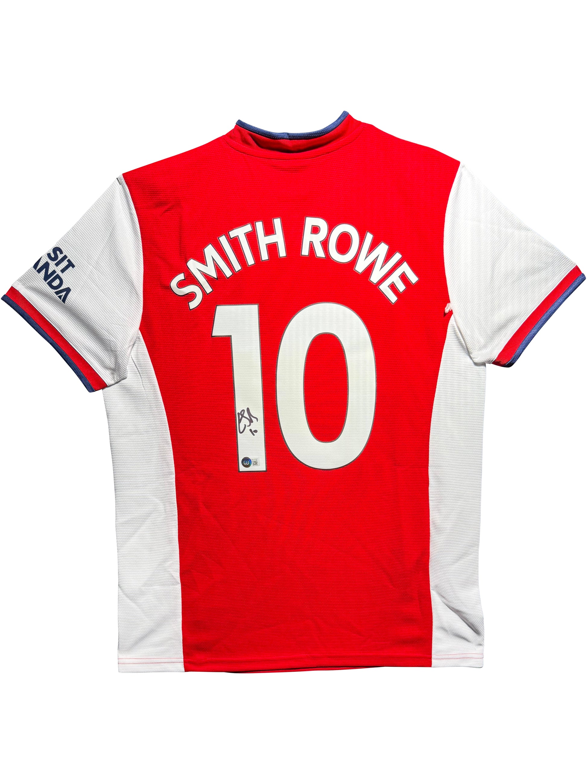 Maillot Domicile signe par Emile Smith  Rowe Arsenal FC 2021-22 Certifie par Beckett authentic-signatures