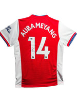 Maillot Domicile signe par Pierre Emerick Aubameyang  Arsenal FC 2019-20 Certifie par Beckett authentic-signatures